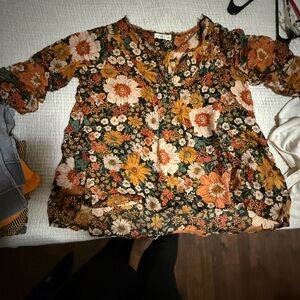 NATURAL LIFE flower power shirt
